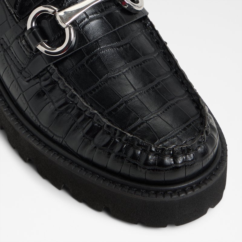 Aldo ženske mokasine DANROSE SYN EMB CROCO - crna 4