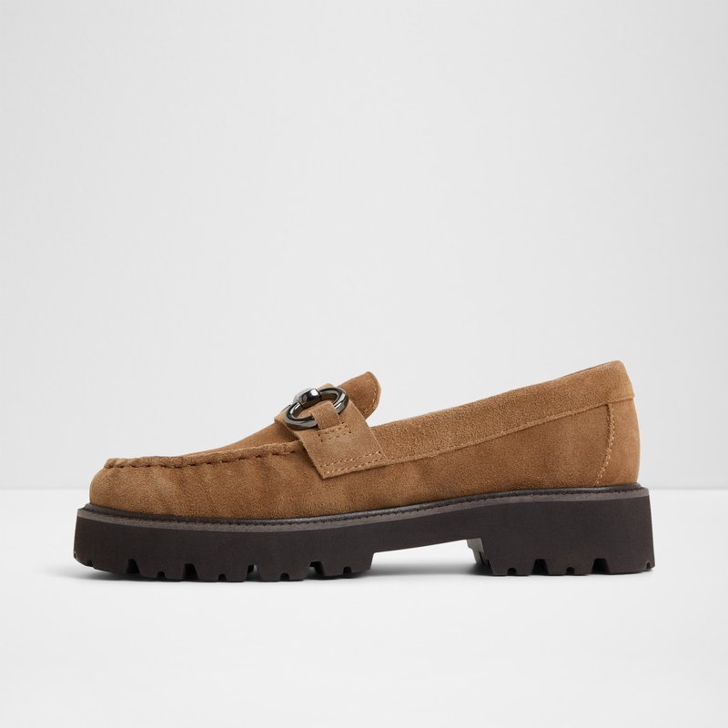 Aldo ženske kožne mokasine DANROSE LEA SUEDE - smeđa 2
