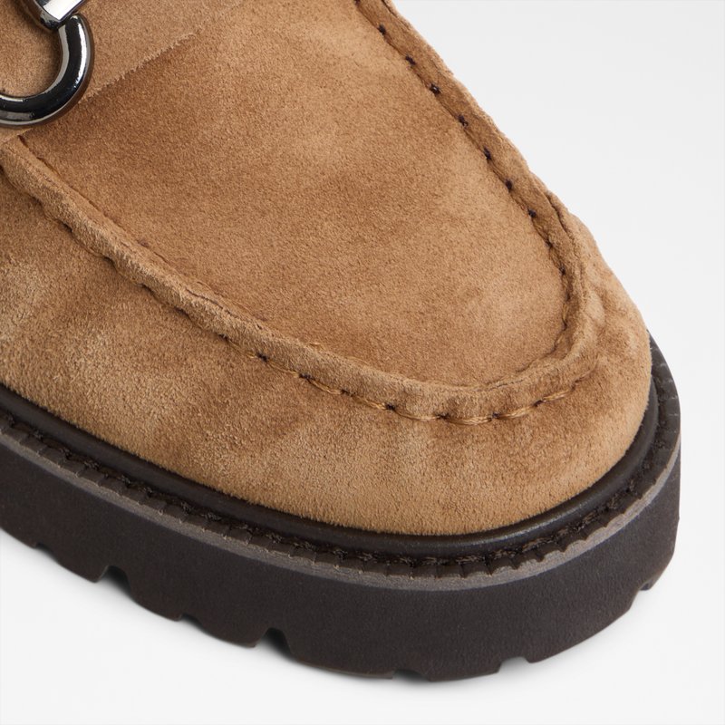 Aldo ženske kožne mokasine DANROSE LEA SUEDE - smeđa 4