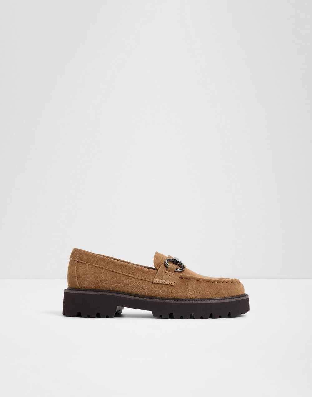 Aldo ženske kožne mokasine DANROSE LEA SUEDE - smeđa