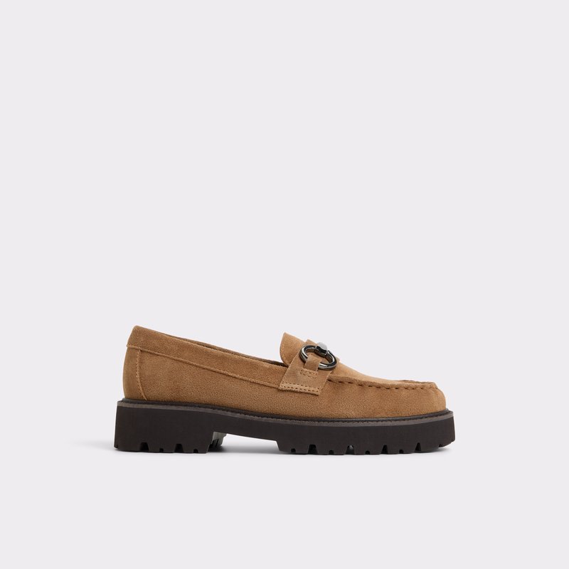 Aldo ženske kožne mokasine DANROSE LEA SUEDE - smeđa 1