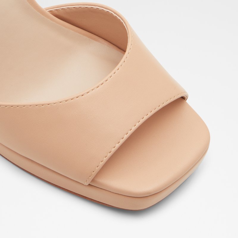 Aldo sandale na visoku petu DAPHNEE SYN SMOOTH - bež 4