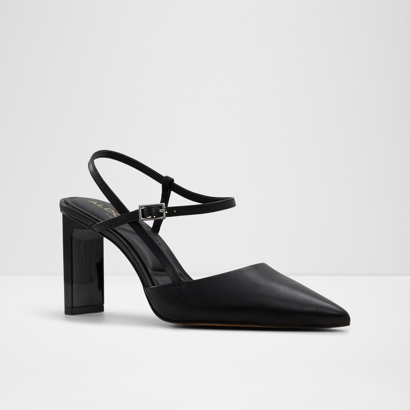 Aldo cipele na visoku petu DARABRIVER LEA SMOOTH - crna 3