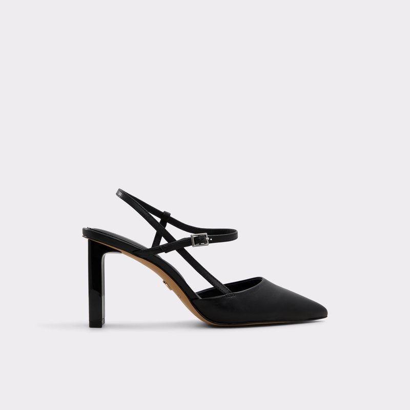 Aldo cipele na visoku petu DARABRIVER LEA SMOOTH - crna 1