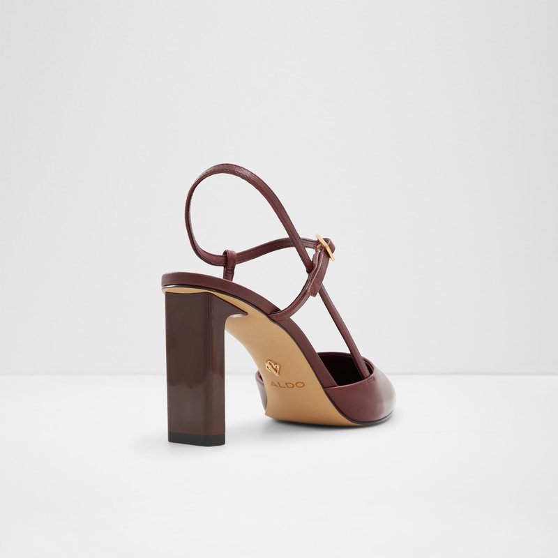 Aldo cipele na visoku petu DARABRIVER LEA SMOOTH - crvena 4