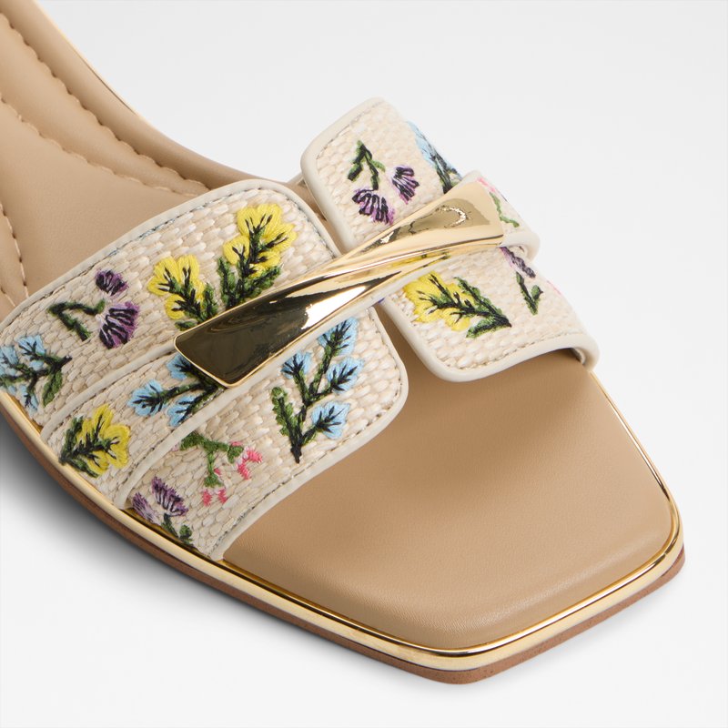 Aldo ravne natikače DARLINA TEX RAFFIA - multicolor 4