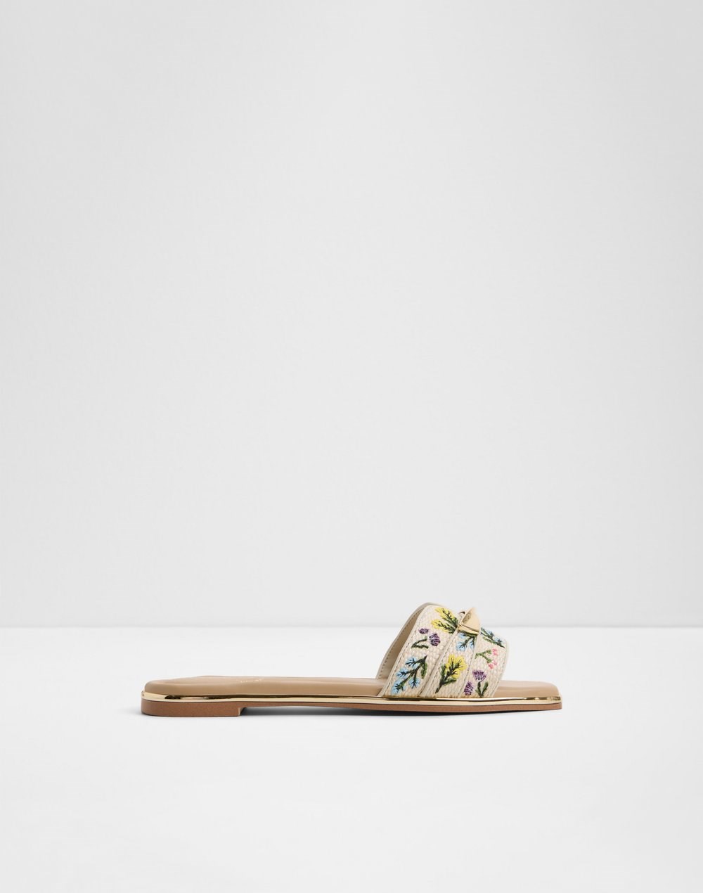 Aldo ravne natikače DARLINA TEX RAFFIA - multicolor