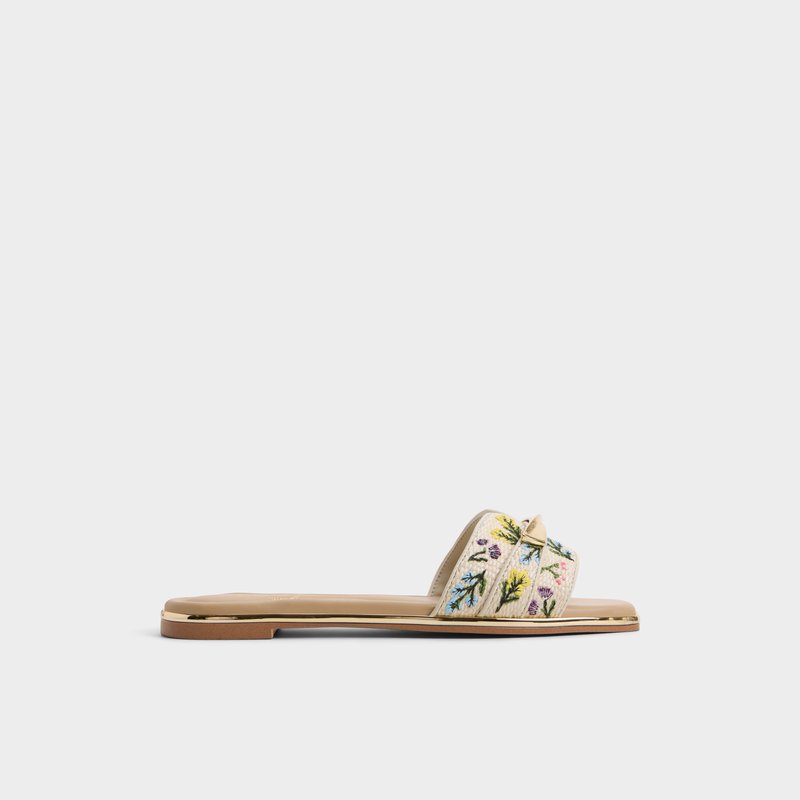 Aldo ravne natikače DARLINA TEX RAFFIA - multicolor 1