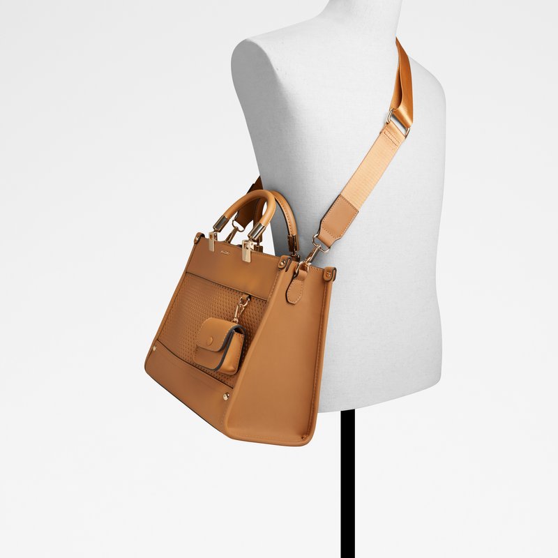 Aldo satchel torba za nošenje u ruci ili na ramenu s odvojivom torbicom DASPIANI SYN MIX MAT - bež