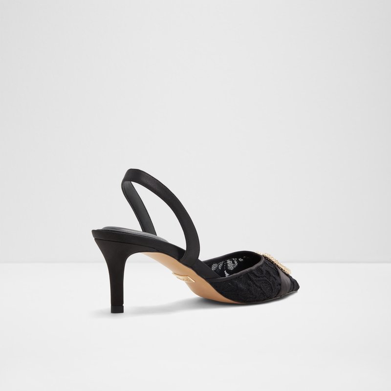 Aldo cipele na srednje visoku petu DECORA TEX LACE - crna 6