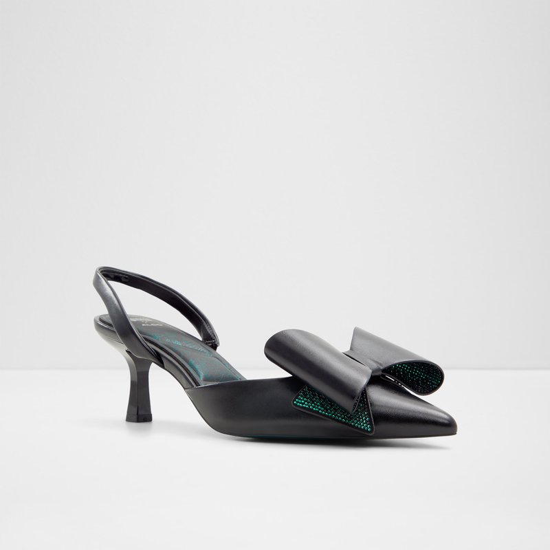 Aldo wicked x aldo cipele na srednje visoku petu DEFY SYN METALLIC - crna 3