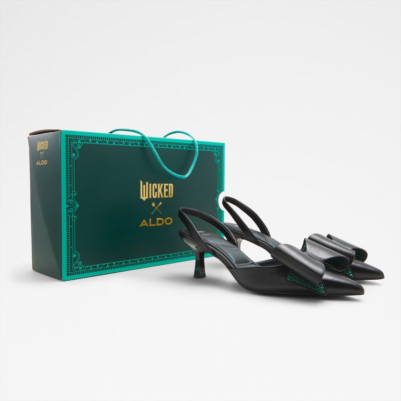 Aldo wicked x aldo cipele na srednje visoku petu DEFY SYN METALLIC - crna 6