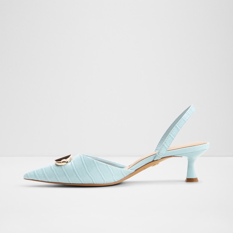 Aldo cipele na srednje visoku petu DELICATE SYN EMB CROCO - plava 6