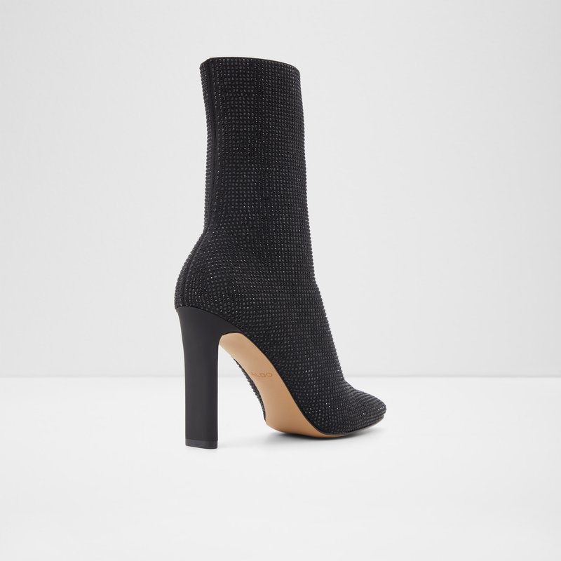 Aldo gležnjače na petu DELYLAH TEX MIX MAT - crna 3