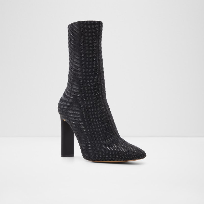 Aldo gležnjače na petu DELYLAH TEX MIX MAT - crna 4