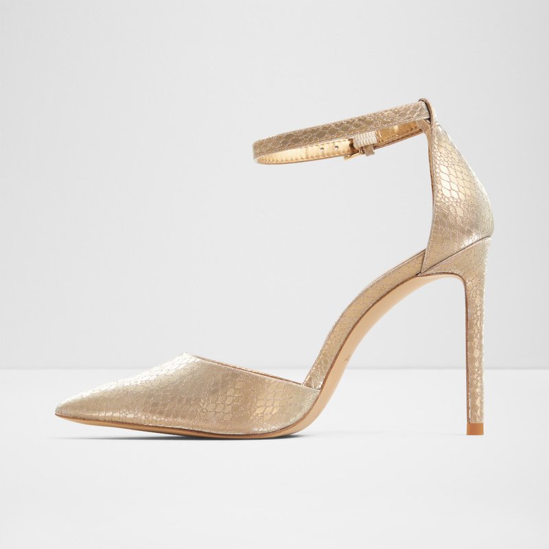 Aldo cipele na visoku petu DERPERLA SYN SATIN - zlatna 6