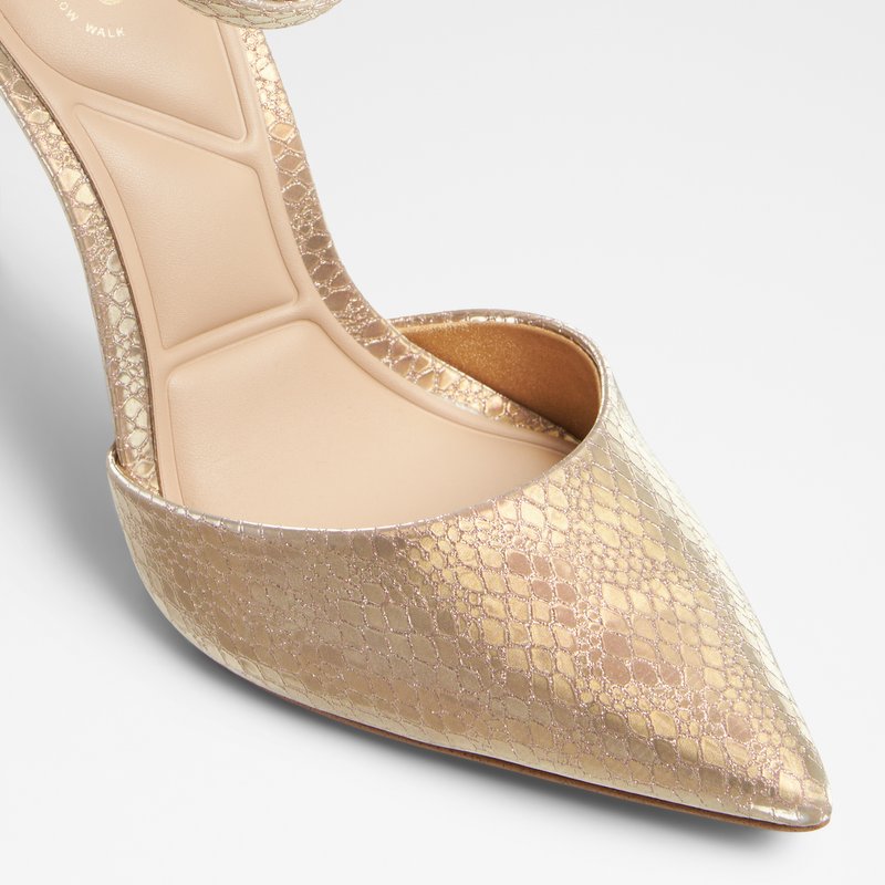 Aldo cipele na visoku petu DERPERLA SYN SATIN - zlatna 4