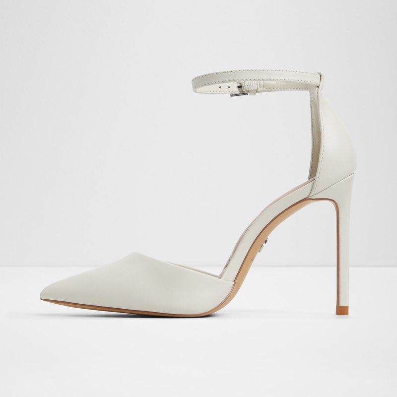 Aldo cipele na visoku petu DERPERLA LEA SMOOTH - bijela 2