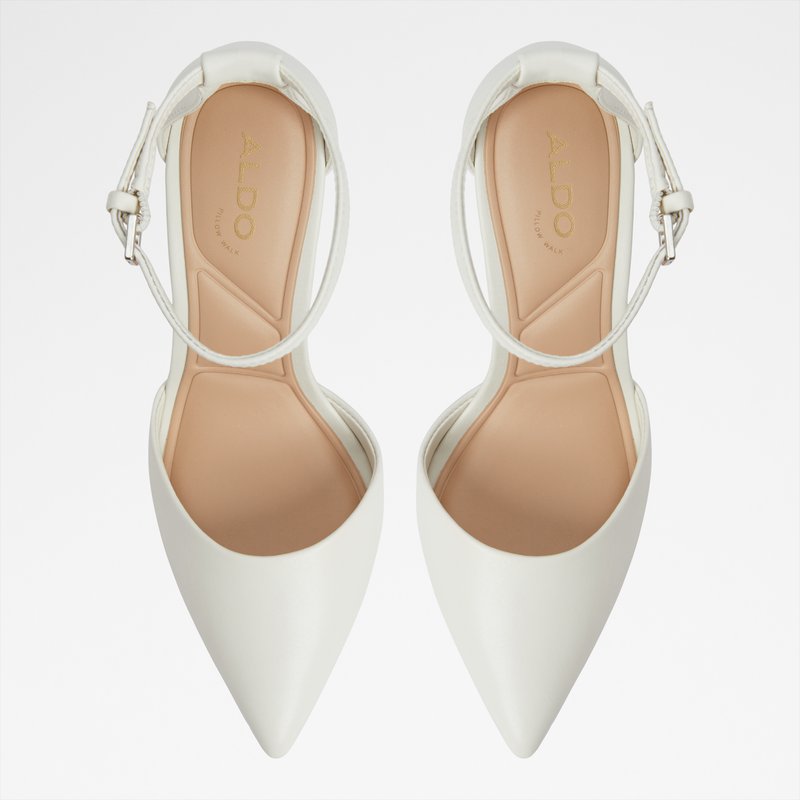 Aldo cipele na visoku petu DERPERLA LEA SMOOTH - bijela 5