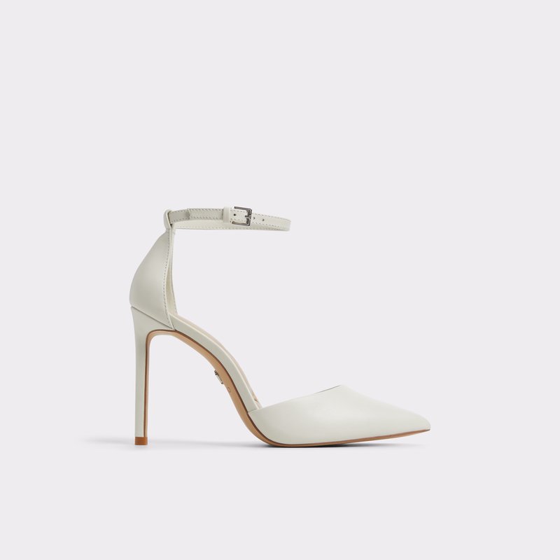 Aldo cipele na visoku petu DERPERLA LEA SMOOTH - bijela 1