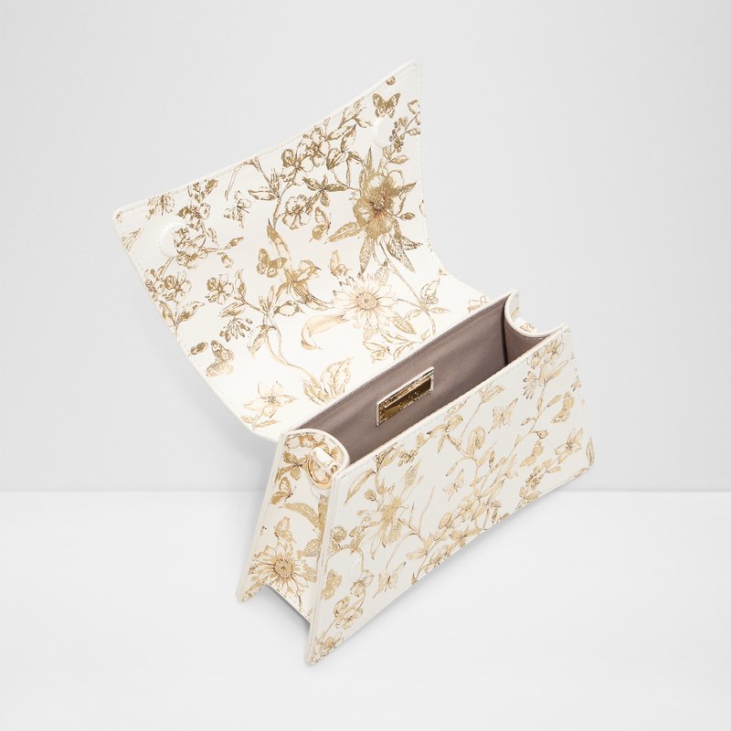 Aldo satchel torbica za nošenje u ruci ili na ramenu DESERTROSE SYN MIX MAT - zlatna 3