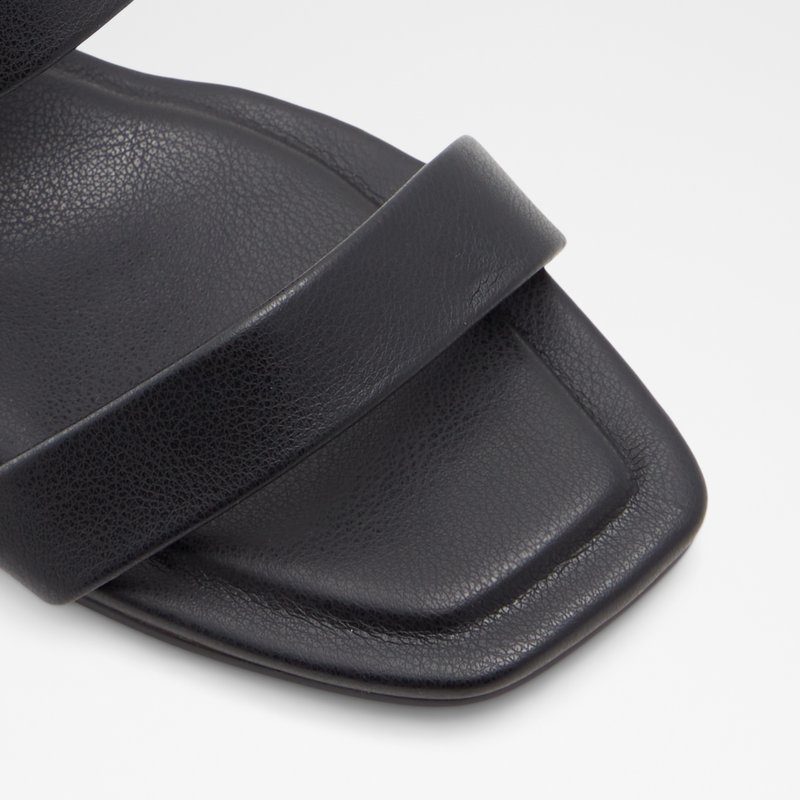 Aldo sandale na petu DIAMINA SYN SMOOTH - crna 4