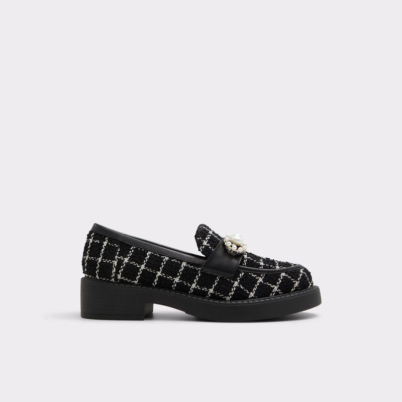 Aldo mokasinke DINARA TEX TWEED - crna 1