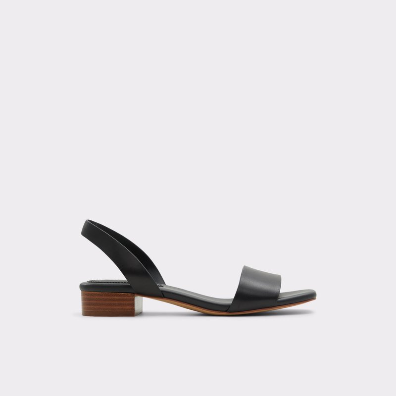 Aldo ravne sandale DORENNA LEA SMOOTH - crna 1