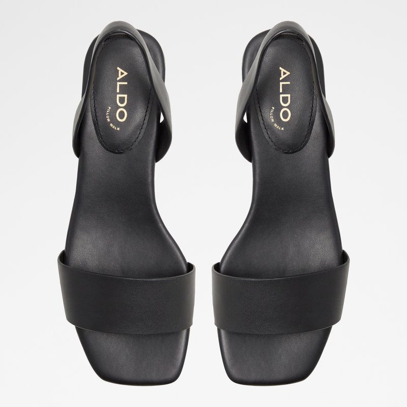 Aldo ravne sandale DORENNA LEA SMOOTH - crna 5
