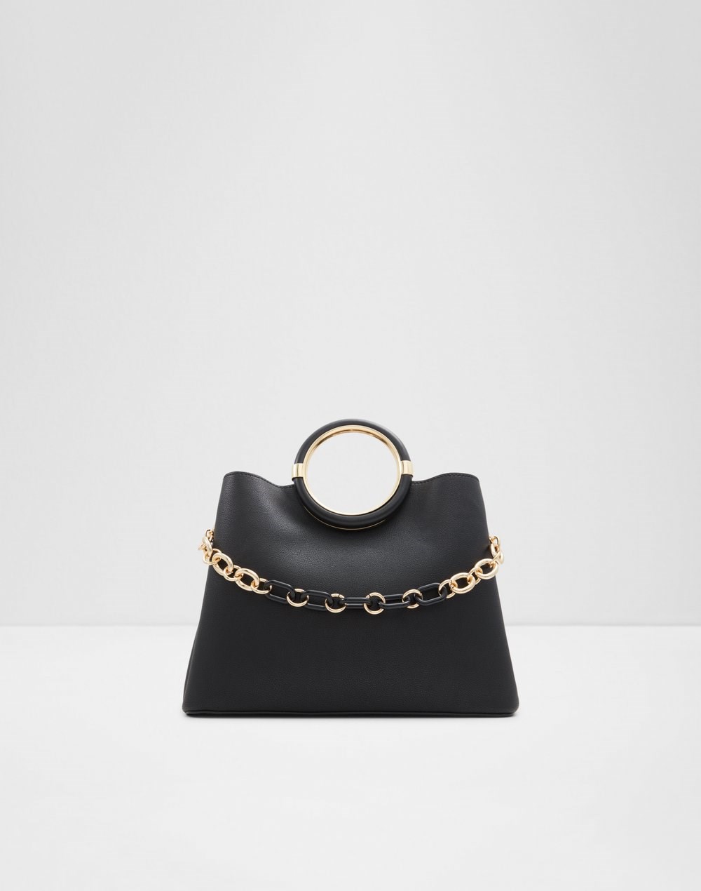 Aldo satchel torbica za nošenje u ruci DOVIE SYN SMOOTH - crna