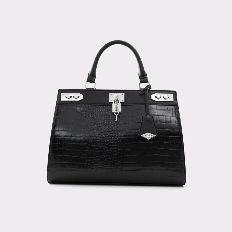 Aldo velika torba DREIDDA SYN EMB CROCO - crna 1