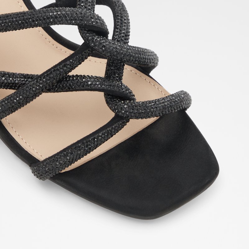 Aldo sandale na petu DREVIA TEX MIX MAT - crna 4