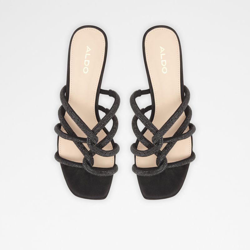 Aldo sandale na petu DREVIA TEX MIX MAT - crna 5