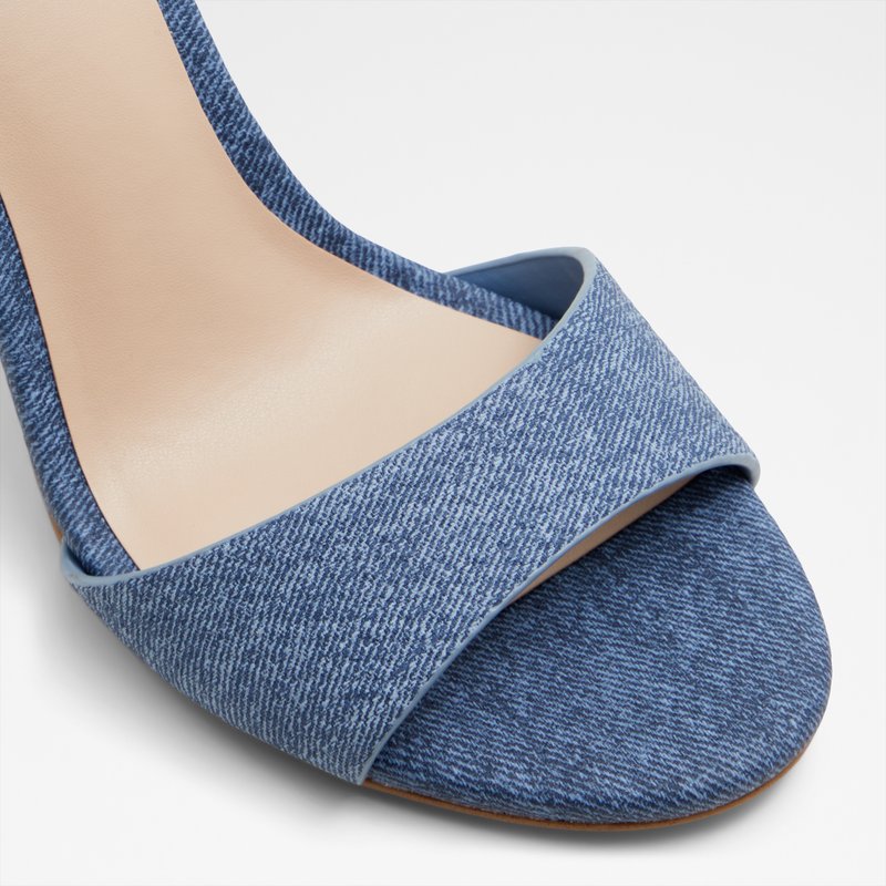 Aldo sandale na visoku petu DYANNE SYN DENIM - plava 4