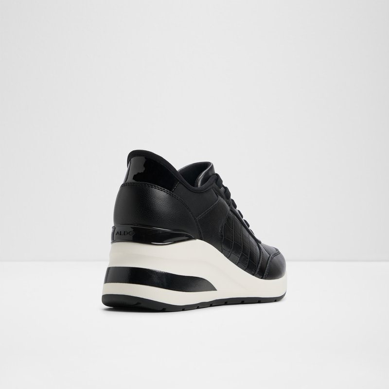 Aldo ženske tenisice EASYINWEDGE SYN SMOOTH - crna 2