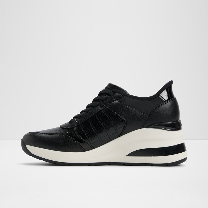 Aldo ženske tenisice EASYINWEDGE SYN SMOOTH - crna 3