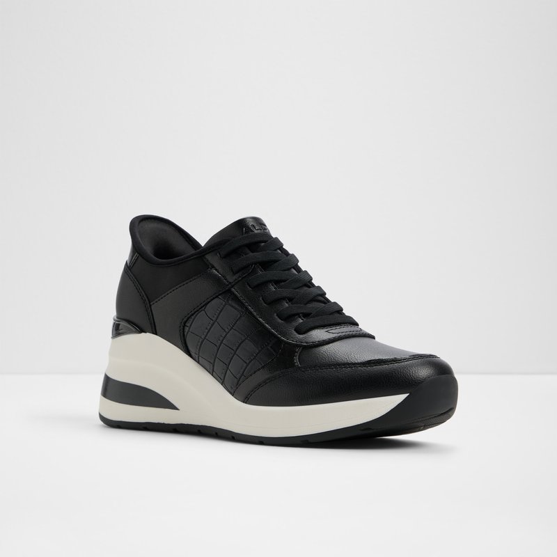 Aldo ženske tenisice EASYINWEDGE SYN SMOOTH - crna 4