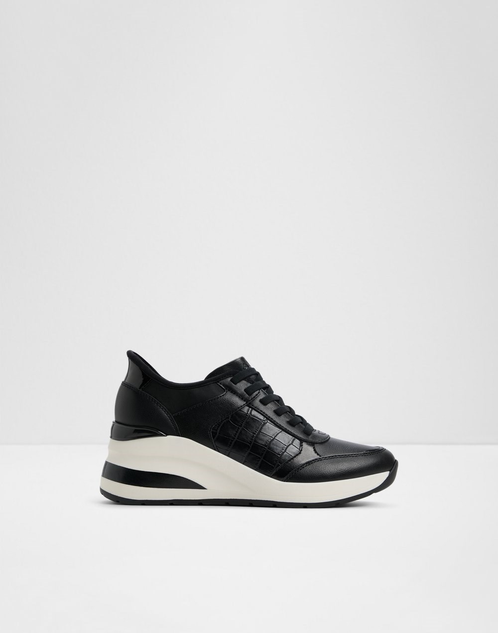 Aldo ženske tenisice EASYINWEDGE SYN SMOOTH - crna
