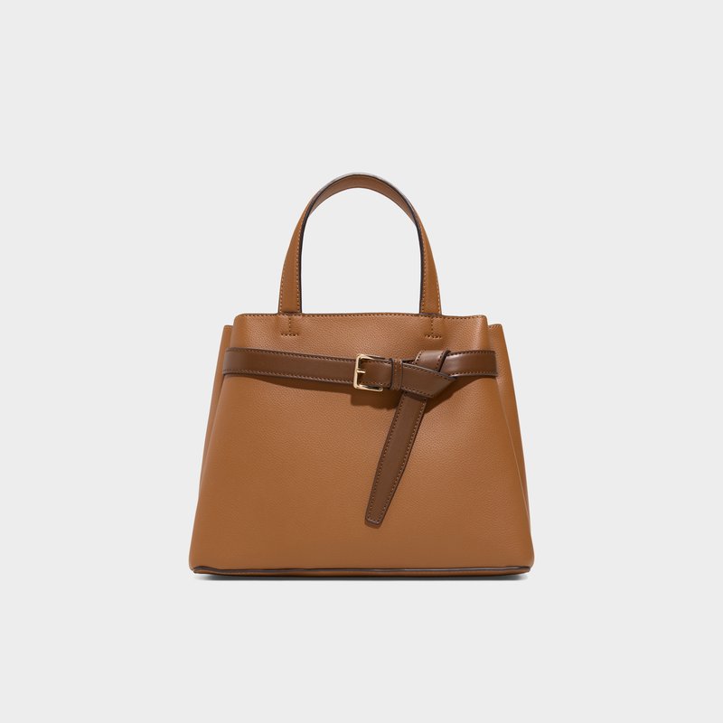 Aldo satchel torbica za nošene na ramenu EBAECLYA SYN MIX MAT - smeđa