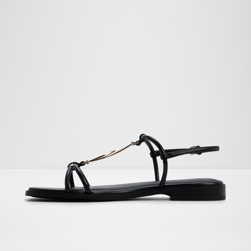 Aldo ravne sandale EBAERYN SYN MIX MAT - crna 6
