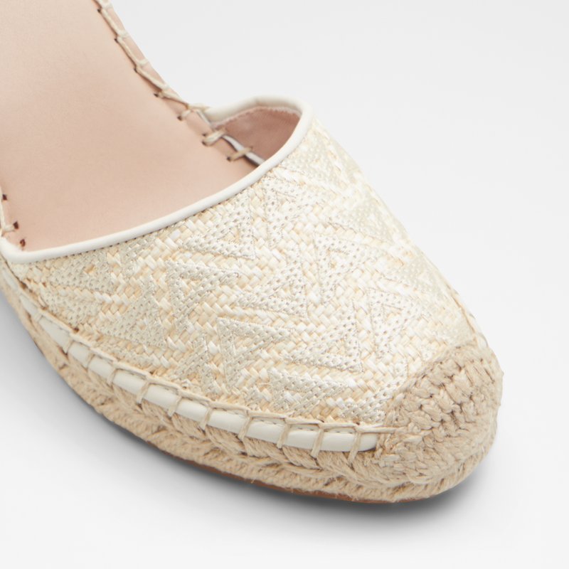 Aldo espadrile na punu petu EFEMINA TEX RAFFIA - bež 2