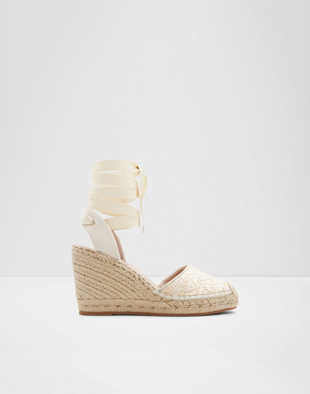 Aldo espadrile na punu petu EFEMINA TEX RAFFIA - bež