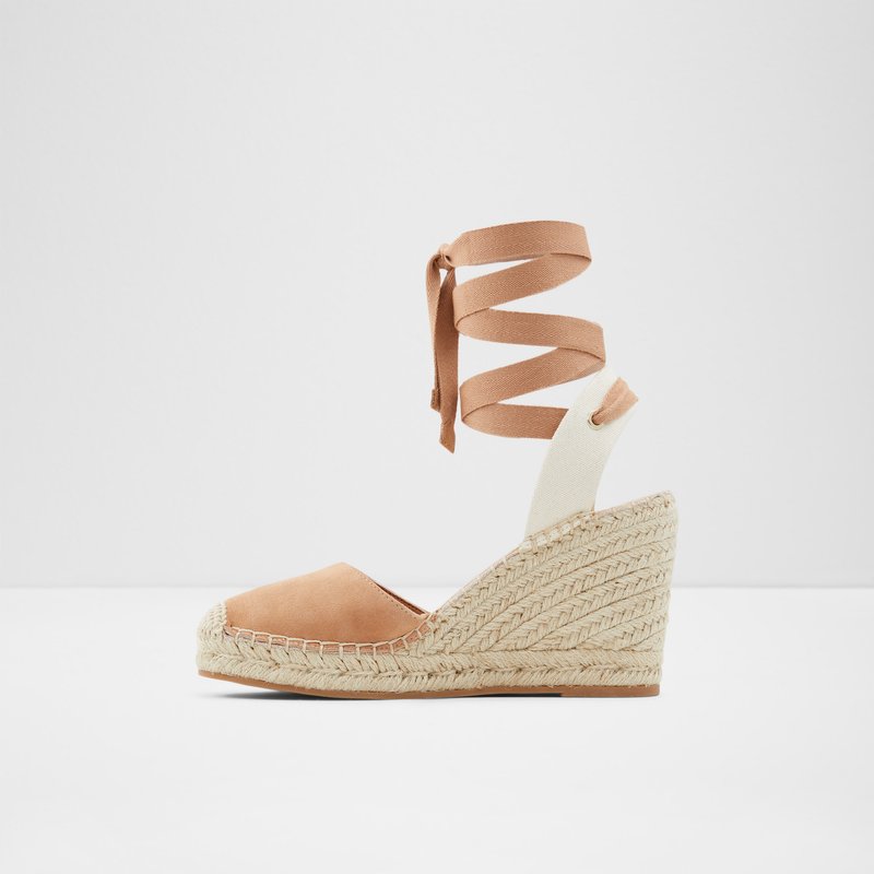 Aldo espadrile na punu petu EFEMINA LEA SUEDE - smeđa 4