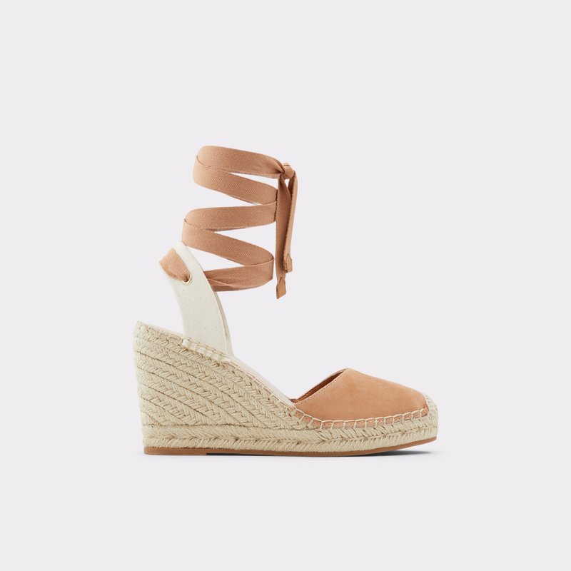 Aldo espadrile na punu petu EFEMINA LEA SUEDE - smeđa 1