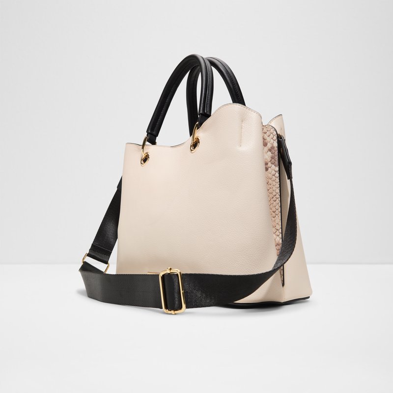 Aldo satchel torbica za nošenje na ramenu ili u ruci EILE SYN MIX MAT - bež 6
