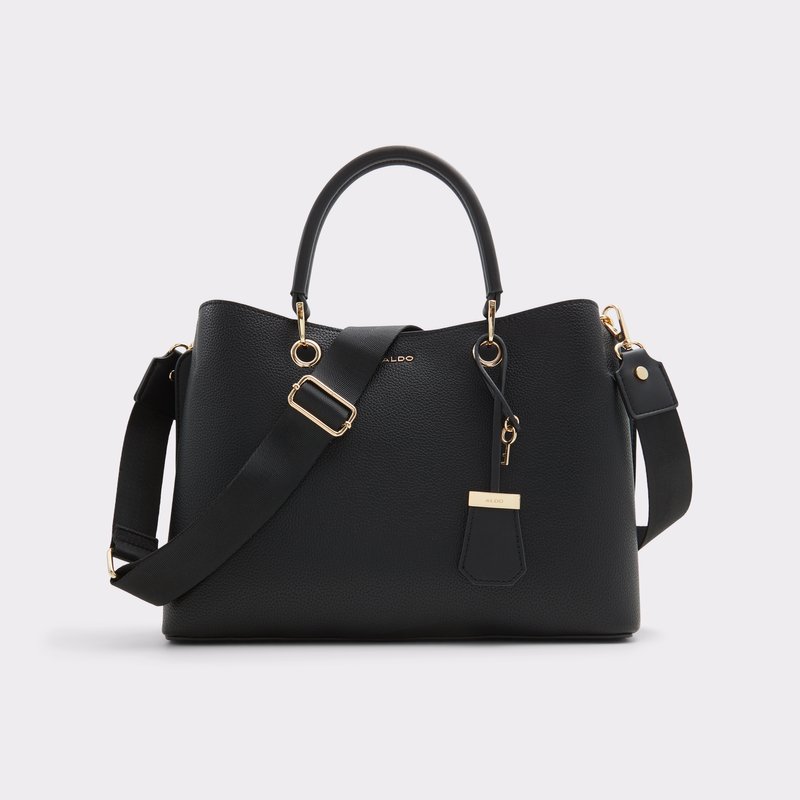 Aldo satchel torbica za nošenje u ruci ili na ramenu EILE SYN MIX MAT - crna