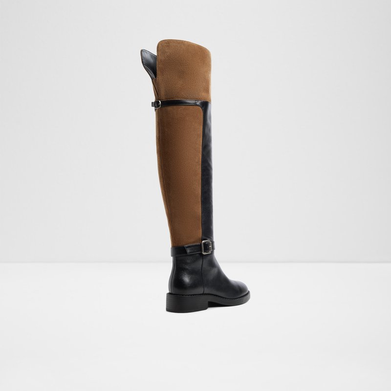 Aldo čizme do koljena ELEANER LEA SUEDE - multicolor 5