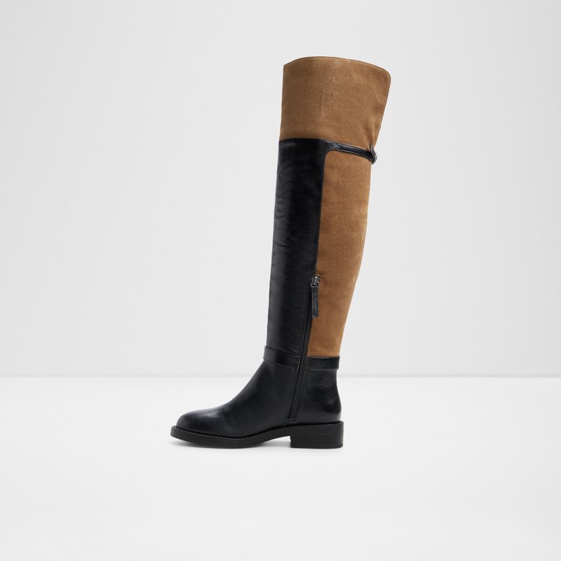 Aldo čizme do koljena ELEANER LEA SUEDE - multicolor 2