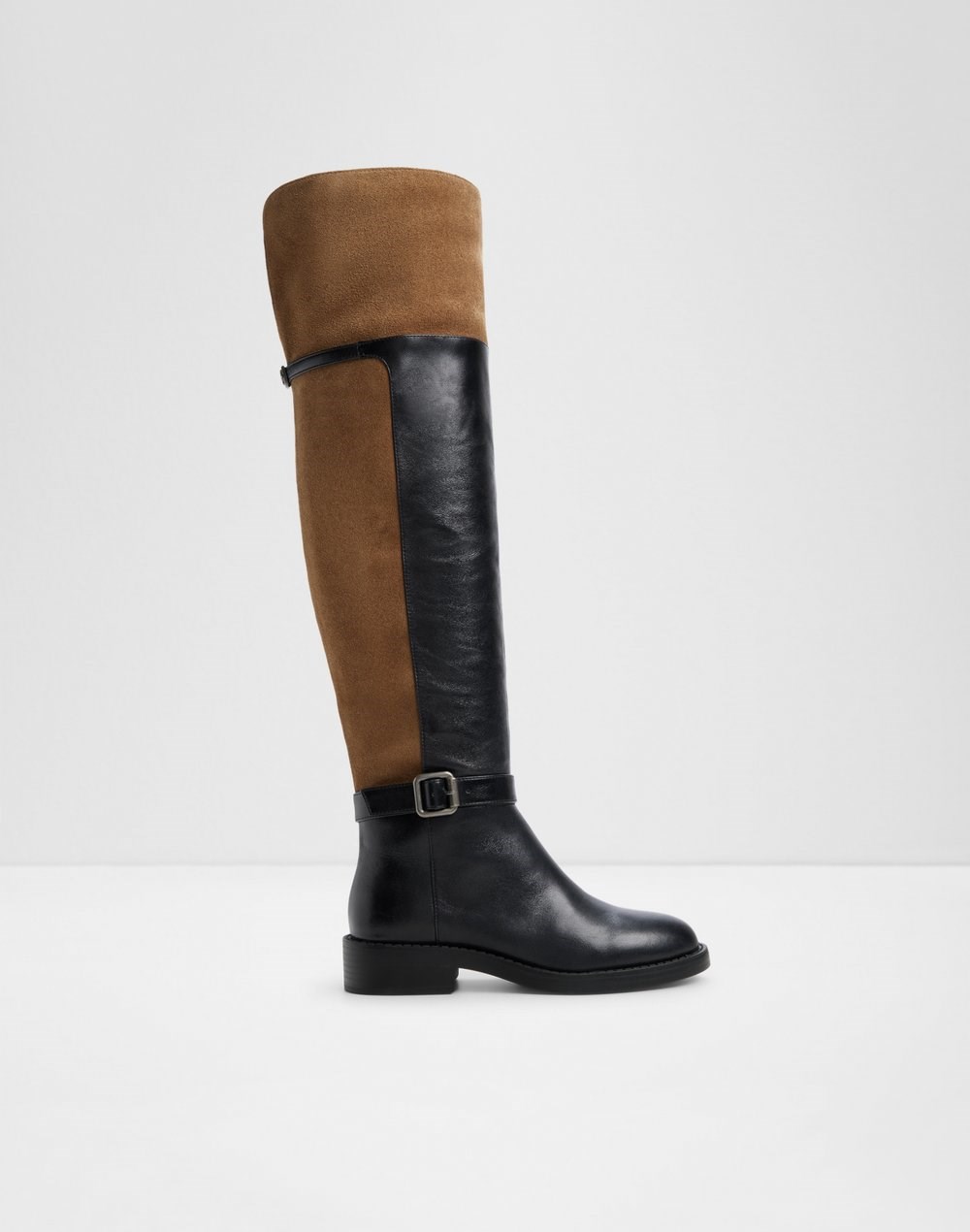 Aldo čizme do koljena ELEANER LEA SUEDE - multicolor