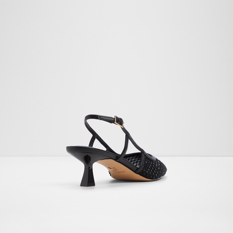 Aldo cipele na srednje visoku petu ELEGANT TEX MESH - crna 4
